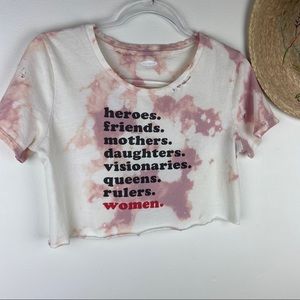 Custom Graphic Women Crop Tee